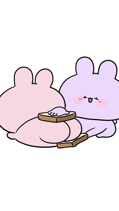 週末はおしりサンドイッチ🥪 #あさみみちゃん #あねみみちゃん #イラスト #アニメ