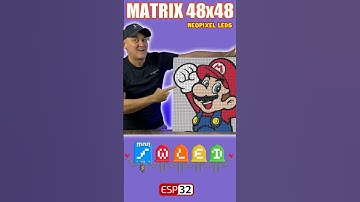 LED Matrix 4848 PIXELART ANIMATION by ESP32 and Wled #diyelectronics #esp8266 #neopixel