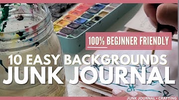 10 Background Hacks Every Beginner Needs to Know! PAGES MADE IN MINUTES! #junkjournaling