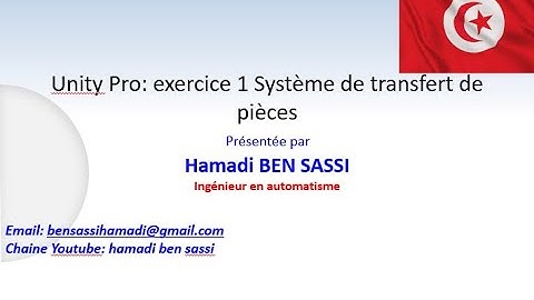 Unity pro: Unity Pro: exercice 1 Système de transfert de pièces