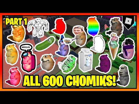 How to get ALL 500 BADGES + CHOMIKS in FIND THE CHOMIKS (Part 1) || Roblox