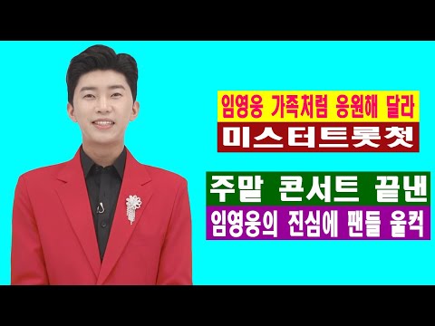 임영웅 "가족처럼 응원해 달라"... '미스터트롯' 첫 주말 콘서트 끝낸 임영웅의 진심에 팬들 울컥