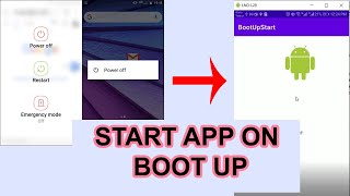 How to Start App on Boot Up Complete or Restarting Phone - 54 - Android Development Tutorial screenshot 1