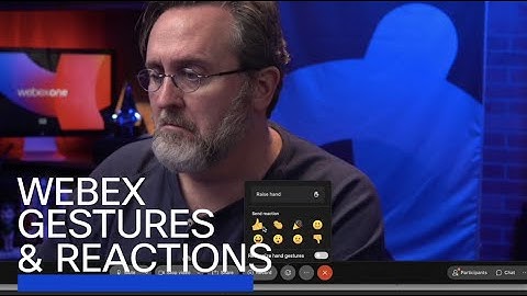 Webex Reactions and Gestures