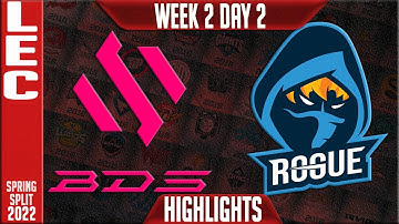 BDS vs RGE Highlights | LEC Spring 2022 W2D2 | Team BDS vs Rogue