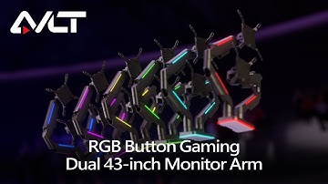 Double the Fun: AVLT-DM79-1/AVLT-DM80-1 Dual 43" RGB Monitor Arm