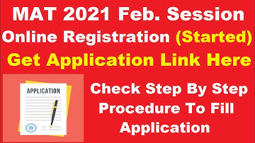 AIMA MAT 2021 Feb. Session Application Form (Released) -  How to Apply for MAT Online Registration