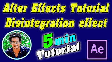 After Effects Tutorial  Disintegration effect  2 minute Tut