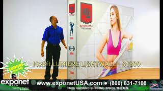 10x8' Lumiere Light Wall Display Set Up