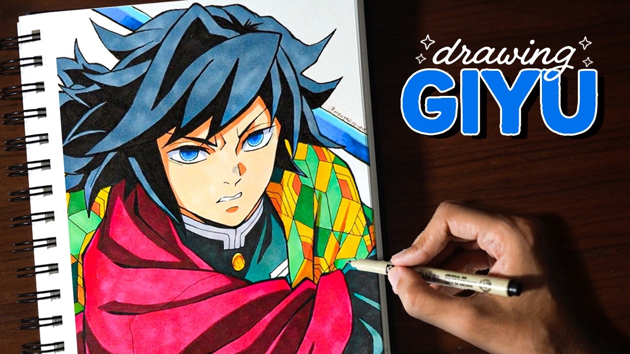Want To Draw Giyu Tomioka Like a PRO? Watch This Step-by-Step Anime Drawing Tutorial