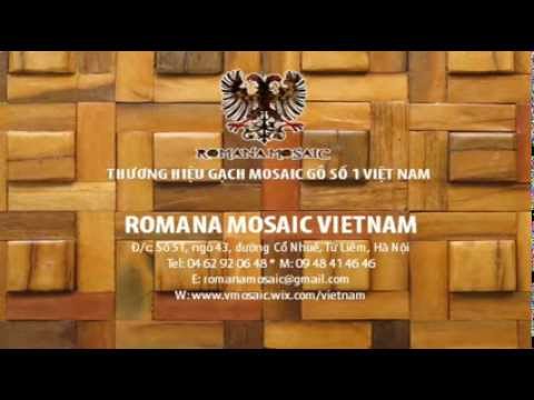 GẠCH ỐP TƯỜNG MOSAIC GỖ
