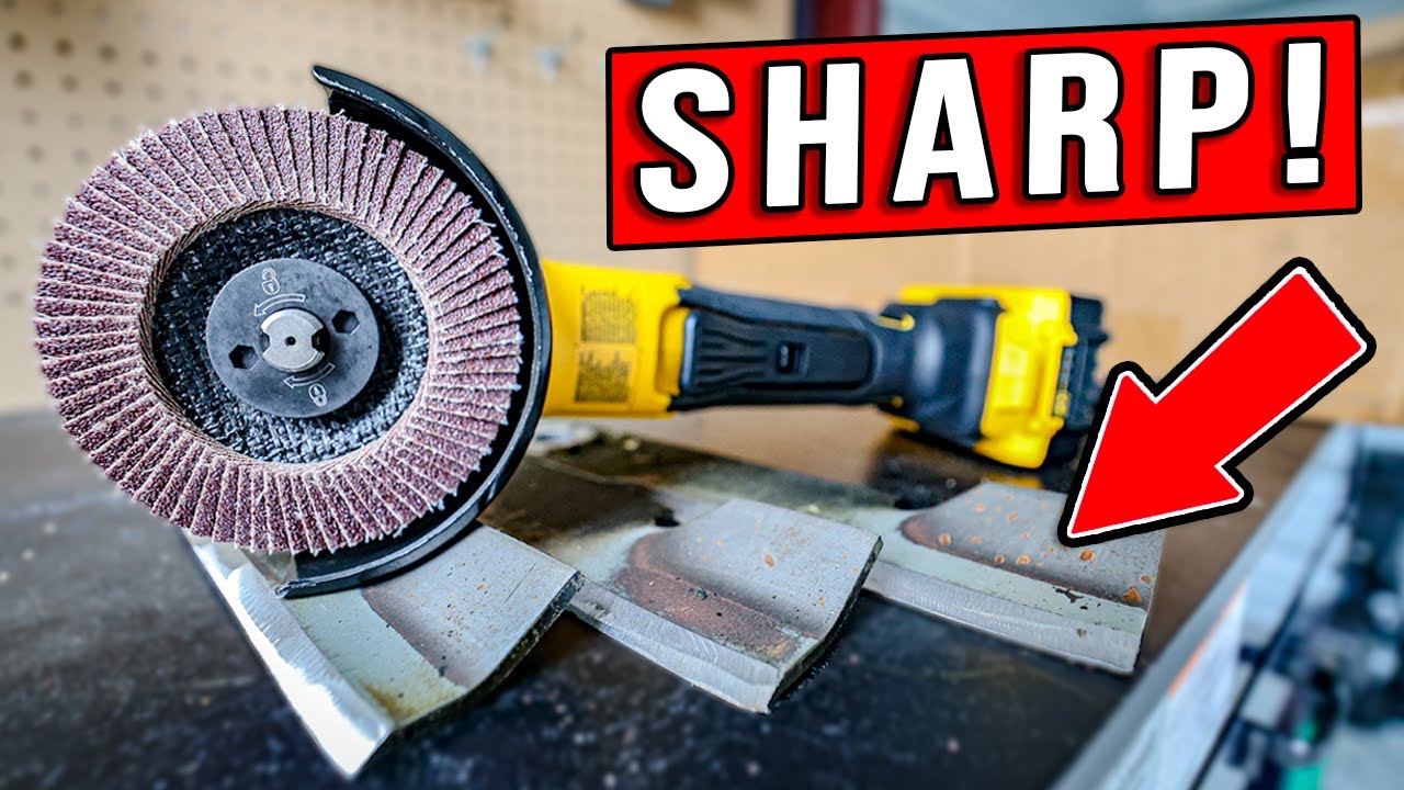 How To Quickly Sharpen A Lawn Mower Blade (With An Angle Grinder