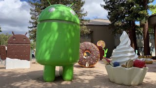 ANDROID LAWN STATUES Google Headquarters San Jose California USA