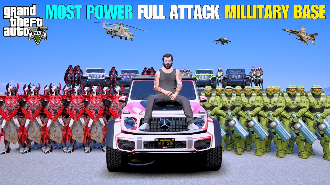 IRON MAN V3 SEQURITY BIGGEST ATTACK ON MILLITARY BASE ! GTA5 GAMEPLAY @Tecnogamerz