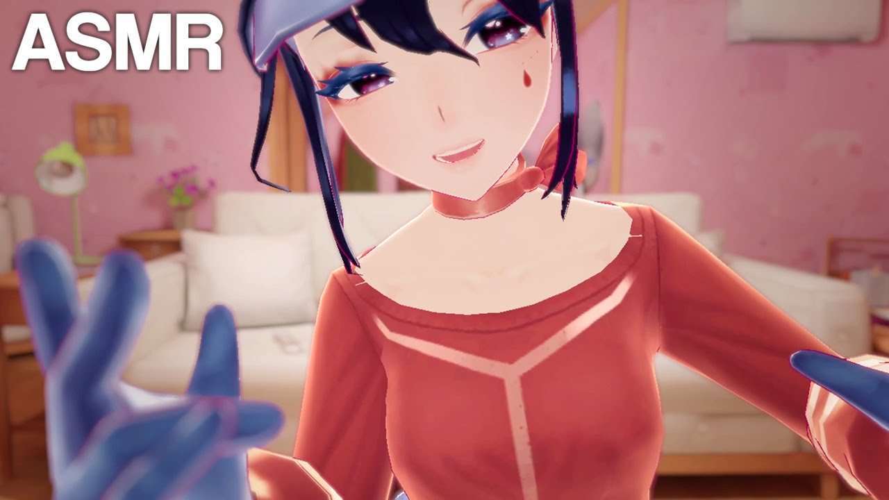 ASMR Finger Fluttering Cappie MiSide [No Talking] [Full Hand Tracking] [3Dio] VRChat
