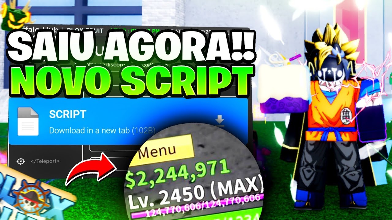 CORRE!! 🤯 EXECUTOR FLUXUS ATUALIZADO e SCRIPT BLOX FRUITS 🍎 PRA CELULAR E  PC!AUTO LEVIATHAN! 