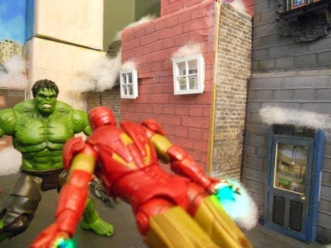Hulk Vs the Avengers Stop Motion Fight