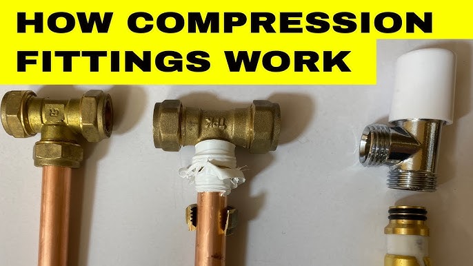 How To Install a COMPRESSION Valve (Compression Fitting Tutorial) Copper/Plastic  Compression Fitting 