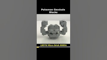 LBOYU Pokemon Geodude 8089A Mini Blocks Preview #lego #brick #miniblock #nanoblock #block