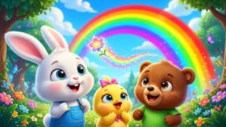 🐰 Bunny Finds the Rainbow 🌈 | Magical Adventure | Kids Rhymes & Stories for Children