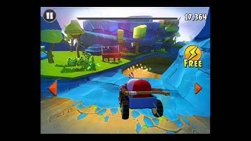 Angry Birds Go! Rocky Road Track 2- Fruit Splat 5 [Gameplay Walkthrough]