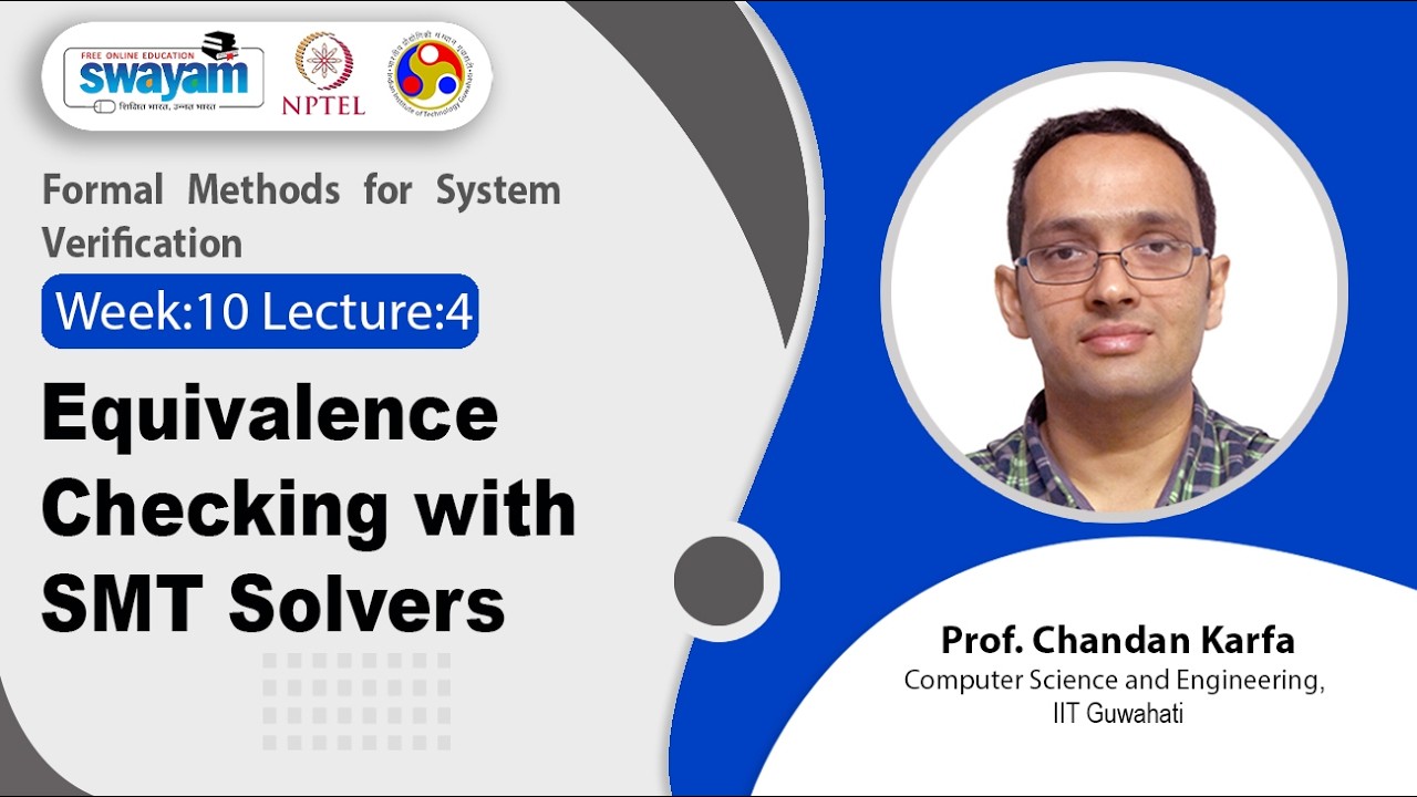 Lec 46: Equivalence Checking with SMT Solvers