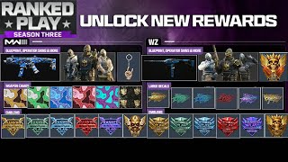 How To Unlock All New Season 3 Ranked Play Rewards In MW3 & Warzone