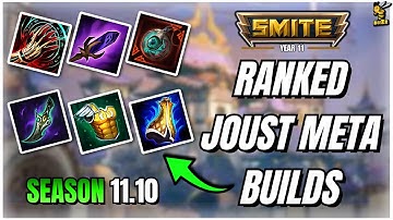 META Builds Update On All Classes | Smite Ranked Joust Season 11.10