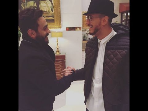 حصري تامر حسني يلتقي بسعد المجرد بمهرجان هلا فبراير الكويت 2016