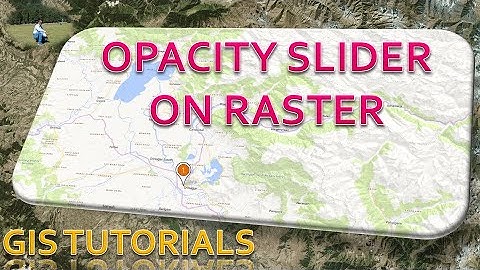 How to add Opacity slider to raster in QGIS | Transparency slider in QGIS