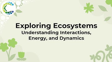 Exploring Ecosystems: Understanding Interactions, Energy, and Dynamics