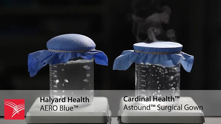 Astound™ Surgical Gown vs. Halyard Health AERO Blue™ Surgical Gown Demonstration Video