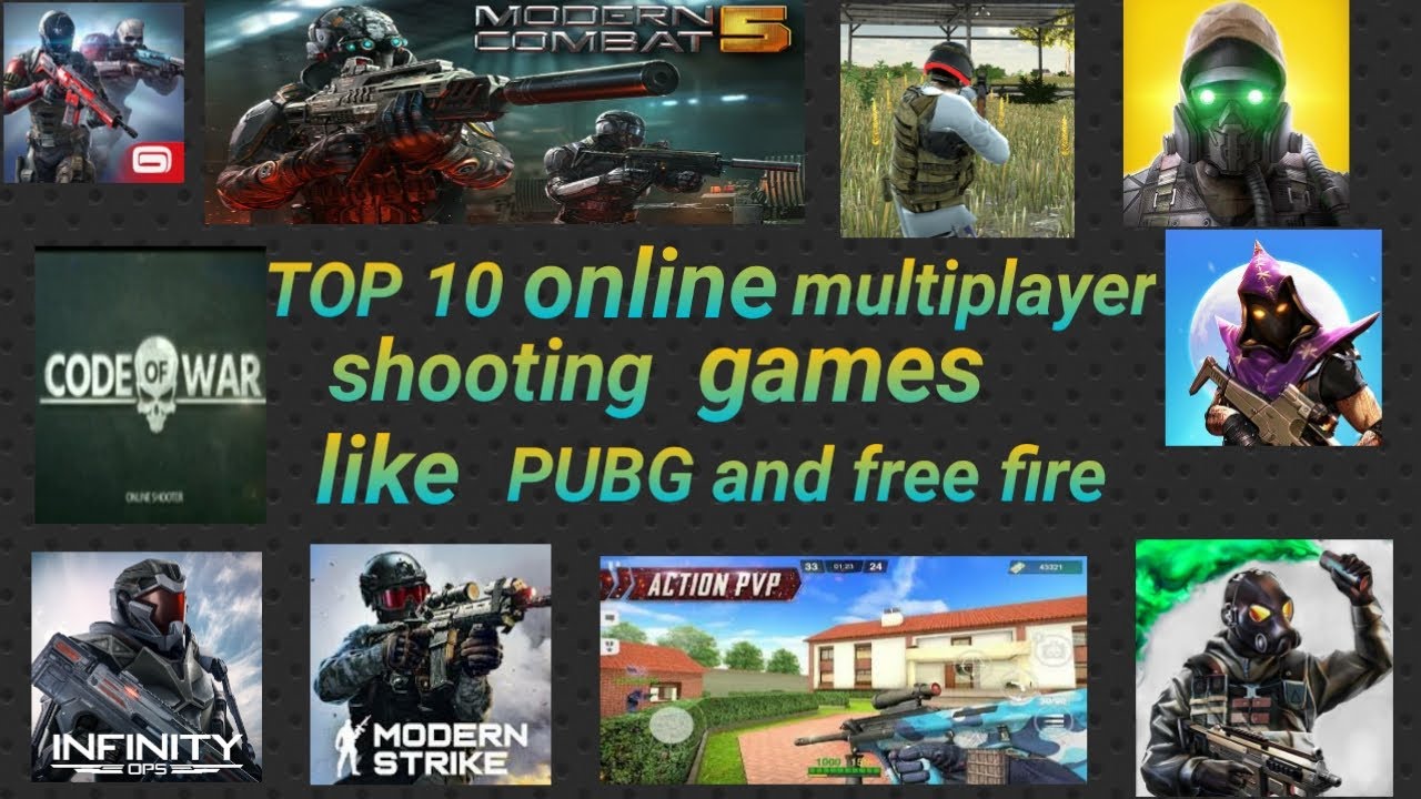TOP 10 ONLINE MULTIPLAYER SHOOTING GAMES LIKE PUBG AND FREE FIRE S