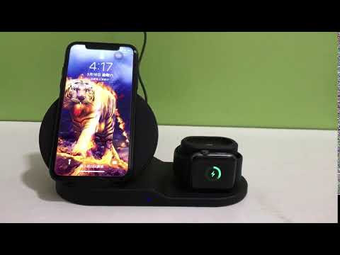 3 In 1 Wireless Charging Stand (Mobile, Smartwatch, Wireless Earphone)