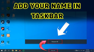 How to Add Your Own Name or Any Text in Windows Taskbar | Taskbar Hack 2024 | WAG Institute