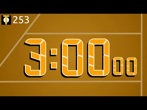 🇪🇳 [4K] 3 minute timer ( v 253 ) + music