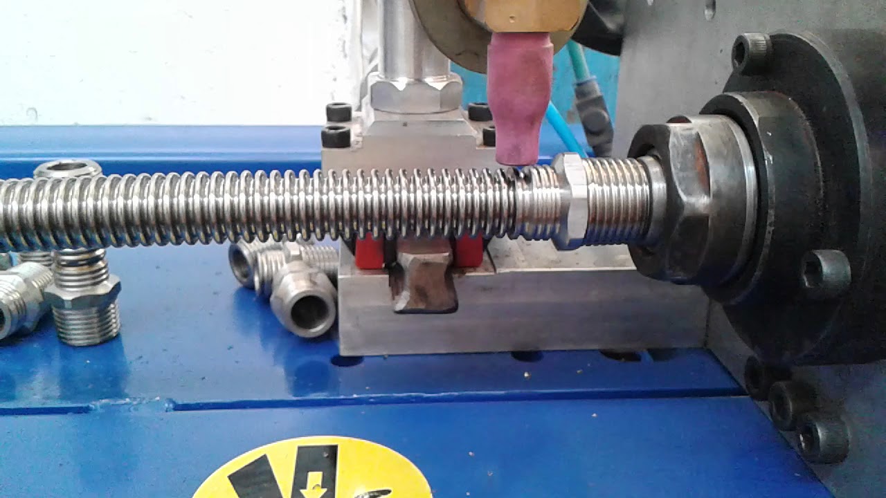 Metal flexible hose welding machine YouTube