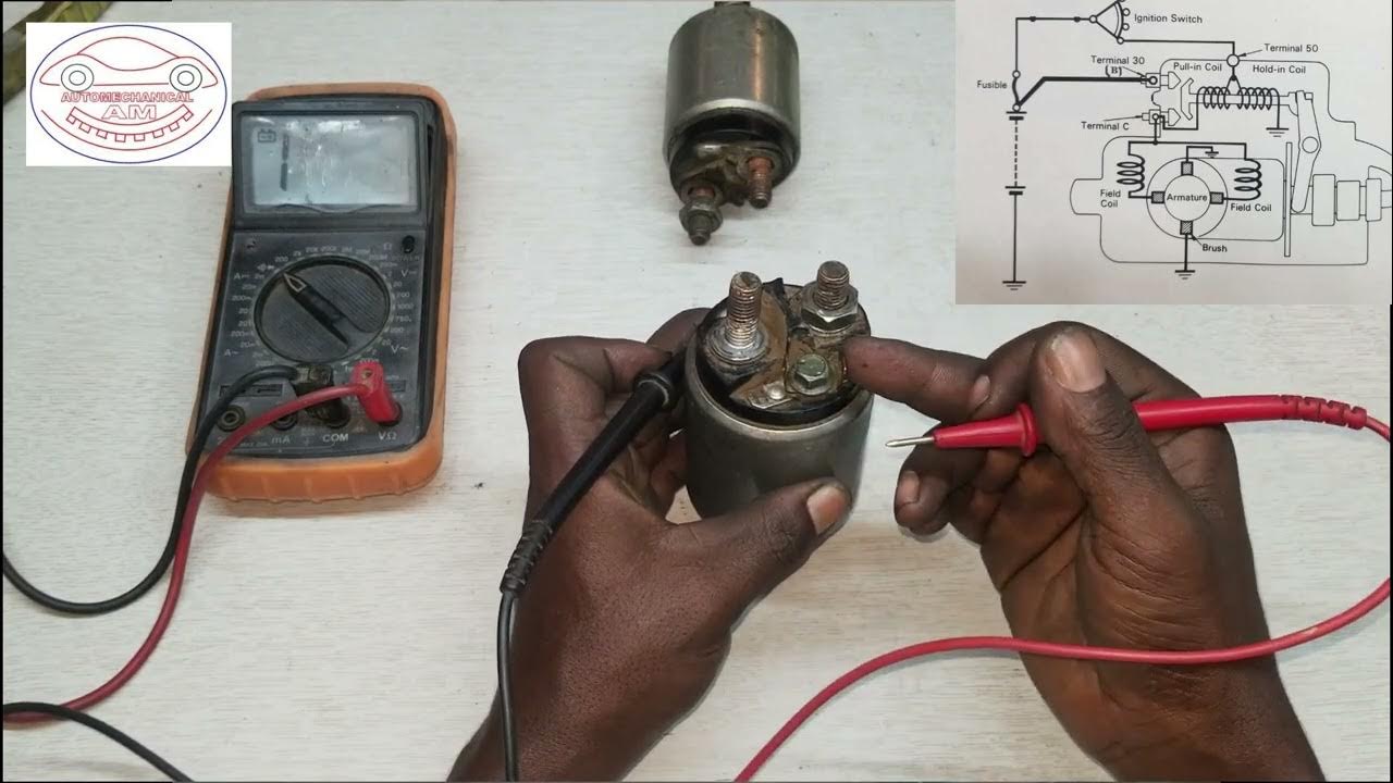 Testing Starter Solenoid using Multimeter/continuity test & Resistance