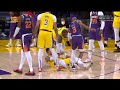 CP3 tries to help Kuzma after he fell but LeBron James does this...