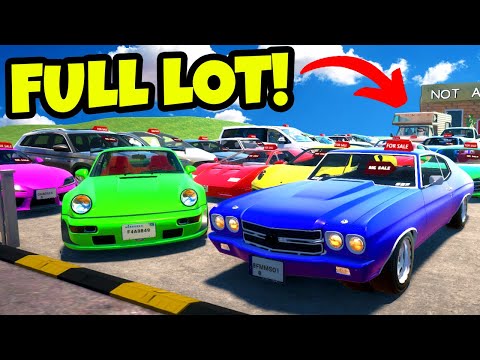 Making Millions Selling A Full Lot Of Cars In Car For Sale Simulator 2023!