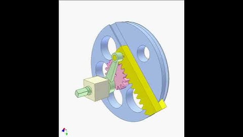 Gear, Rack And Linkage Mechanism 2