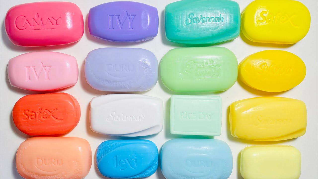 Satisfying ASMR Soap Cutting & Unboxing – Colorful Crunchy Bars (No Talking)