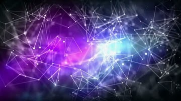 Purple abstract technology and engineering motion background with plexus elements (NO COPYRIGHT)