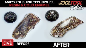 Resin & Cold Enamel Polishing on the JOOLTOOL - LIVE with Anie
