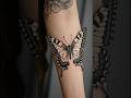 🦋 No Regrets! Beautiful Butterfly Tattoos That Last 7 Days ✨ Waterproof #shorts