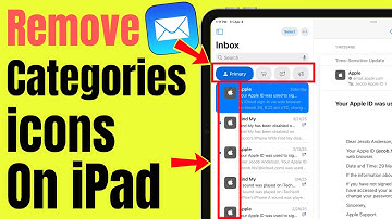 How to Remove Category icons On iPad in iPadOS 18.6 Mail | Hide All icons