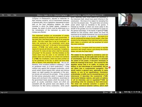 Prof. John Blakeman ACE Lecture #8: Gibbons v. Ogden