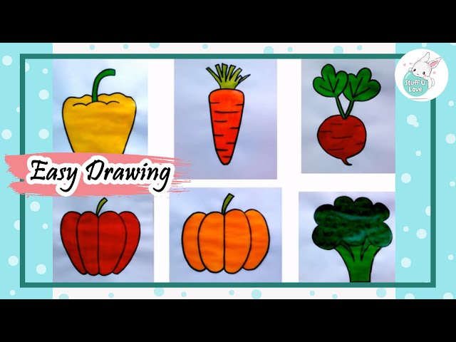 Garlic - Simple vegetables | Easy coloring pages for toddlers