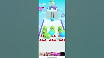 Ball Run 2048 Gameplay Level 34-38 | Merge Numbers | IOS and Android Games #games #gameplay #shorts