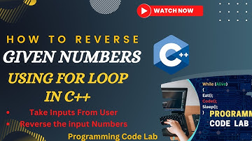 Reverse of a Given Numbers using For loop in C++ | Reverse Numbers #cpp #reversenumber #forloop #fyp